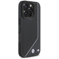 BMW M Perforated Twisted Line MagSafe case for iPhone 16 Pro - black