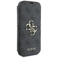 Guess 4G Metal Logo iPhone 16 Case - Black