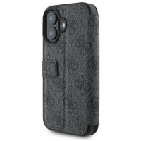 Guess 4G Metal Logo iPhone 16 Case - Black