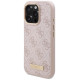 Guess 4G Logo Plate MagSafe iPhone 16 Pro Case - Pink