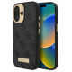 Guess 4G Logo Plate MagSafe Case for iPhone 16 Plus - Black