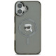 Karl Lagerfeld IML Metal Karl Head MagSafe iPhone 16 Plus Case - Black