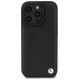 BMW Leather Hot Stamp iPhone 16 Pro Case - Black