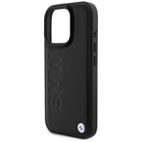 BMW Leather Hot Stamp iPhone 16 Pro Case - Black
