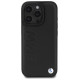 BMW Leather Hot Stamp iPhone 16 Pro Max Case - Black