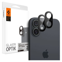 Spigen Optik GLAS.TR Camera Protector 2-PACK for iPhone 16 / 16 PLUS - Black