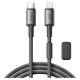 Joyroom S-A50 Unlimited Series 60W USB-C - Lightning Cable with Magnetic Organizer 1.2m - Gray