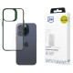 3Mk Protection 3mk Satin Armor Case+ Green for Apple iPhone 15 Pro - transparent