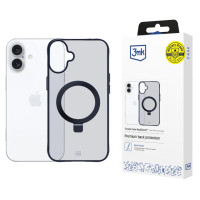 3Mk Protection 3mk Smoke Case Mag&Stand for Apple iPhone 16 plus - transparent