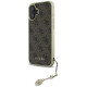 Guess 4G Charms Collection iPhone 16 Plus Case - Brown