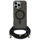 Guess Crossbody Cord Script MagSafe Case for iPhone 16 Pro - Black