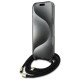 Guess Crossbody Cord Script MagSafe Case for iPhone 16 Pro - Black