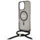 Guess Crossbody Cord Script MagSafe Case for iPhone 16 Pro - Black