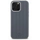 Mercedes Silicone Vertical Tonal Stripes MagSafe Case for iPhone 16 Pro Max - Gray