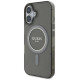 Guess IML Glitter Circle MagSafe case for iPhone 16 - black