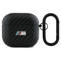 BMW BMA4CMPUCA AirPods 4 cover black/black PU Carbon M Collection