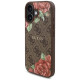 Guess GUHMP16SP4ROPEMCW iPhone 16 6.1" brown/brown hardcase 4G Flowers Print MagSafe