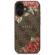 Guess GUHMP16SP4ROPEMCW iPhone 16 6.1" brown/brown hardcase 4G Flowers Print MagSafe