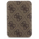 Guess Powerbank inductive 15W GUPB5FP4EMGW 5000mAh brown/brown 4G Leather Metal Logo MagSafe