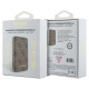 Guess Powerbank inductive 15W GUPB5FP4EMGW 5000mAh brown/brown 4G Leather Metal Logo MagSafe