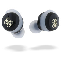 Guess Bluetooth headphones GUTWSJ144ESK TWS + docking station black/black Iridescent 4G Printed Logo