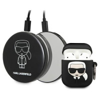 Karl Lagerfeld Ikonik Case for AirPods + Powerbank - Black
