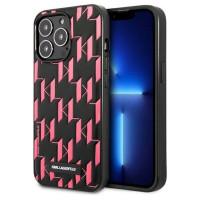Karl Lagerfeld Monogram Plaque iPhone 13 Pro Max 6.7" Case - Pink