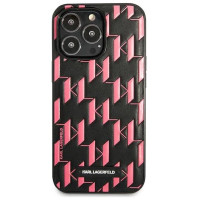 Karl Lagerfeld Monogram Plaque iPhone 13 Pro Max 6.7" Case - Pink