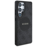 Guess 4G Round Patch Classic Logo MagSafe case for Samsung Galaxy S25 Ultra black