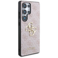Guess Big 4G Logo Classic Logo Case for Samsung Galaxy S25 Ultra Pink