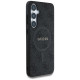 Guess Leather 4G Colored Ring Classic Logo MagSafe Case Samsung Galaxy S25 Plus black