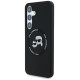 Karl Lagerfeld Silicone Double Heads And Circle MagSafe Samsung Galaxy S25 Plus case black
