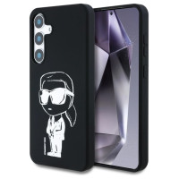 Karl Lagerfeld Case Karl Lagerfeld Silicone Graffiti Ikonik Printed Logo MagSafe Samsung Galaxy S25 black