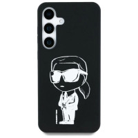 Karl Lagerfeld Case Karl Lagerfeld Silicone Graffiti Ikonik Printed Logo MagSafe Samsung Galaxy S25 black