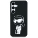 Karl Lagerfeld Case Karl Lagerfeld Silicone Graffiti Ikonik Printed Logo MagSafe Samsung Galaxy S25 black