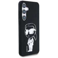 Karl Lagerfeld Case Karl Lagerfeld Silicone Graffiti Ikonik Printed Logo MagSafe Samsung Galaxy S25 black