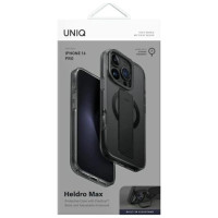 Uniq Heldro Max iPhone 16 Pro 6.3" Magclick Charging Case Black/Vapour Smoke