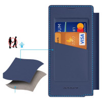 Dux Ducis Skin X Pro case for Samsung Galaxy S25 Ultra with MagSafe and wallet - blue