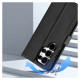 Dux Ducis Lawa Leather Case for Samsung Galaxy S25 Ultra with Detachable Magnetic Wallet - Black