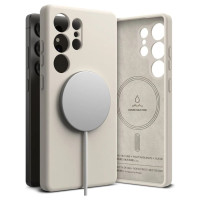 Ringke Silicone MagSafe Case for Samsung Galaxy S25 Ultra - Beige