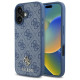 Guess HC PU 4G Small 4G and Classic Case for iPhone 16 MagSafe - Blue