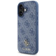 Guess HC PU 4G Small 4G and Classic Case for iPhone 16 MagSafe - Blue