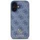 Guess HC PU 4G Small 4G and Classic Case for iPhone 16 MagSafe - Blue