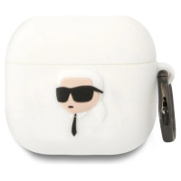 Karl Lagerfeld 3D Silicone NFT Case for AirPods 4 - White