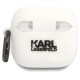Karl Lagerfeld 3D Silicone NFT Case for AirPods 4 - White