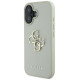 Guess Grained Big 4G Logo Small Classic Logo case for iPhone 16 - green