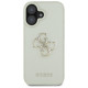 Guess Grained Big 4G Logo Small Classic Logo case for iPhone 16 - green