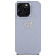 Guess Hot Stamp 4G Pattern Triangle Metal Logo iPhone 16 Pro Max Case - Purple