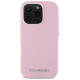 Karl Lagerfeld Saffiano Full Wrapped Elongated Metal Logo MagSafe iPhone 16 Pro Max Case - Pink