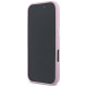 Karl Lagerfeld Saffiano Full Wrapped Elongated Metal Logo MagSafe iPhone 16 Pro Max Case - Pink